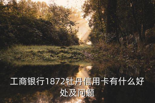 什么信用卡有高爾夫球場，工商銀行1872牡丹信用卡有什么好處及問題