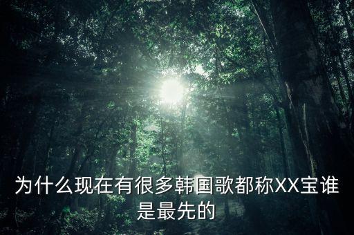 化寶的寶是什么意思是什么歌曲，為什么現(xiàn)在有很多韓國(guó)歌都稱(chēng)XX寶誰(shuí)是最先的