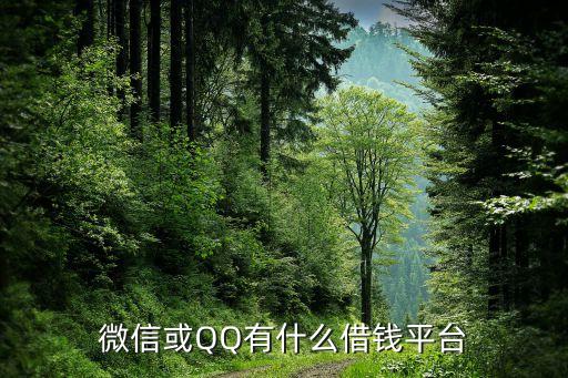 微信或QQ有什么借錢平臺(tái)