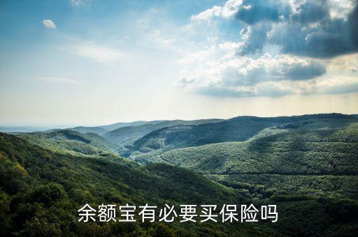 余額寶有必要買保險(xiǎn)嗎