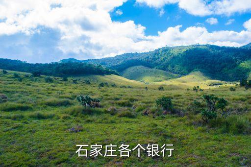 石家莊各個銀行