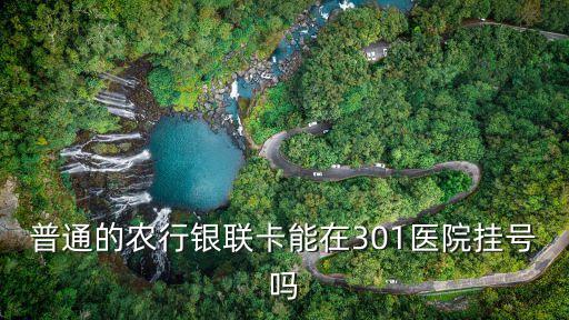 普通的農(nóng)行銀聯(lián)卡能在301醫(yī)院掛號嗎