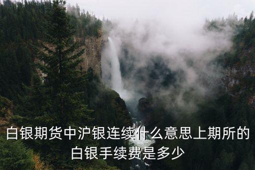 紐約銀連續(xù)是什么意思，美白銀連是什么意思