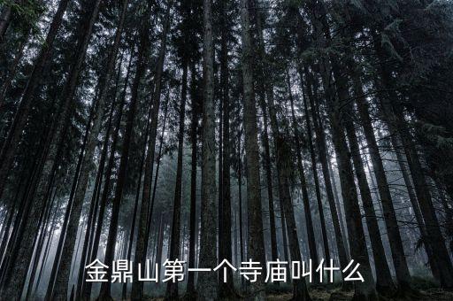 金鼎山第一個寺廟叫什么