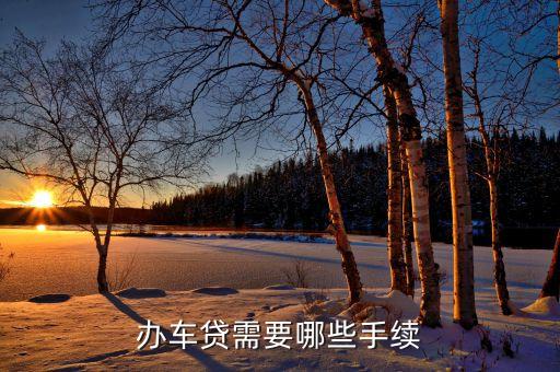 車貸一年需要什么手續(xù)嗎，辦車貸需要哪些手續(xù)