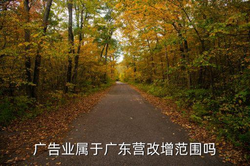 廣告業(yè)屬于廣東營改增范圍嗎