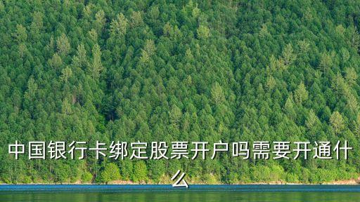 中國(guó)銀行卡綁定股票開(kāi)戶嗎需要開(kāi)通什么