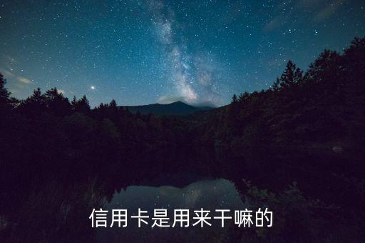 信用卡干什么用的，信用卡是干什么的
