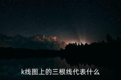k線圖上的三根線代表什么