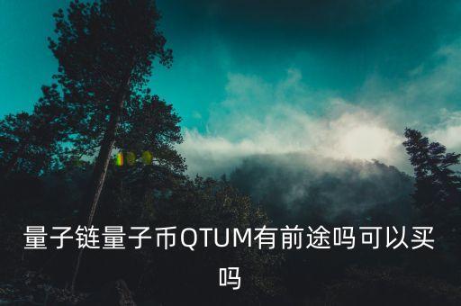 量子鏈量子幣QTUM有前途嗎可以買嗎