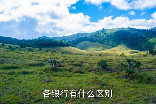 各銀行有什么區(qū)別