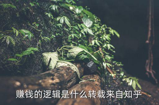 賺錢的邏輯是什么轉(zhuǎn)載來自知乎