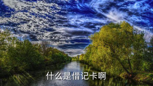 什么是借記卡啊
