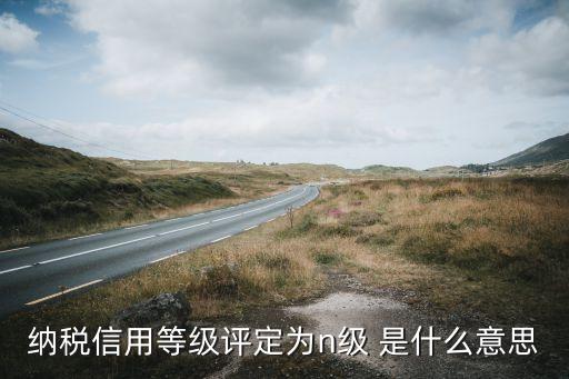 納稅信用等級評定為n級 是什么意思