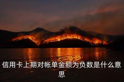 信用卡賬單上的負(fù)數(shù)是什么意思，中國(guó)銀行信用卡賬單負(fù)數(shù)是什么意思