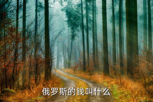 俄羅斯的錢叫什么