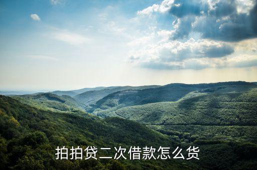 拍拍貸二次貸是什么意思，二次貸是什么意思