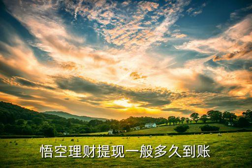 悟空理財(cái)什么時(shí)候到賬，猴子理財(cái)?shù)幕乜钜话闶鞘裁磿r(shí)候到賬的呢