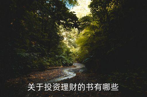 關(guān)于投資理財(cái)?shù)臅?shū)有哪些