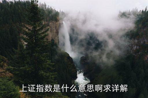 上證指數(shù)是什么意思啊求詳解