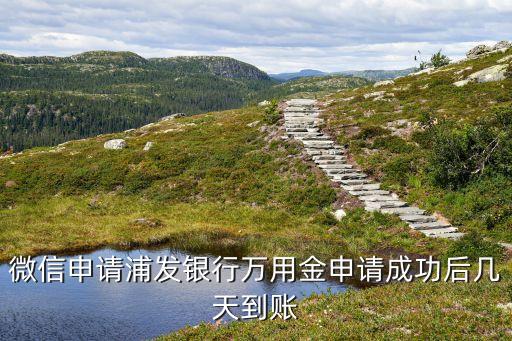 微信申請浦發(fā)銀行萬用金申請成功后幾天到賬