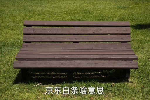 京東白條啥意思