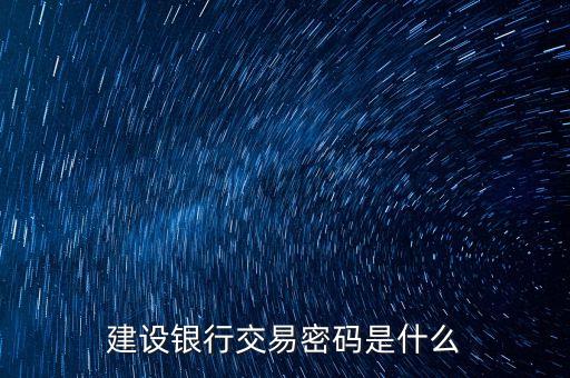 建行的支付密碼是什么密碼是什么，建設(shè)銀行開(kāi)通買(mǎi)東西最后支付密碼是什么