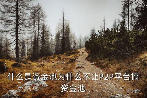 什么是資金池為什么不讓P2P平臺搞資金池