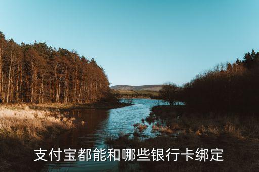 支付寶都能和哪些銀行卡綁定