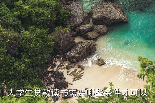 大學(xué)生貸款讀書(shū)需要哪些條件才可以