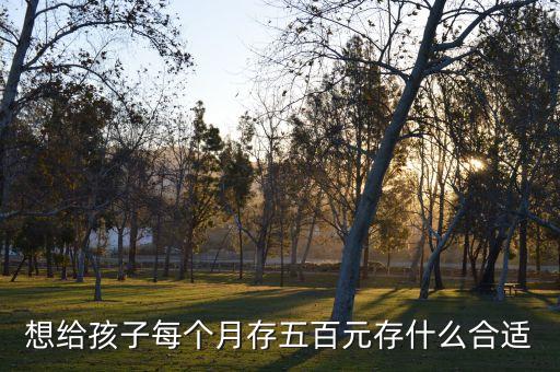孩子存500投資什么呢，想給孩子每個月存五百元存什么合適