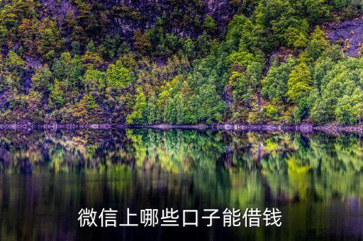 微信有什么貸款平臺，微信或QQ有什么借錢平臺