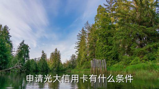 光大信用卡現(xiàn)在都需要什么條件，申請光大信用卡有什么條件