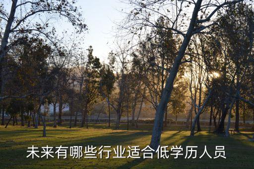 未來有哪些行業(yè)適合低學(xué)歷人員