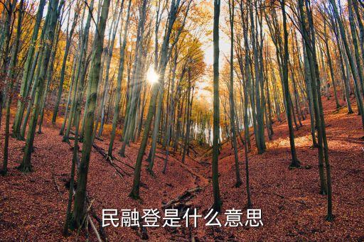 民融登是什么意思