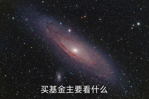 買基金主要看什么
