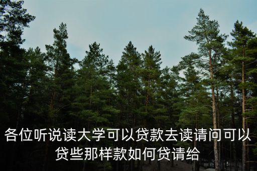 本科貸款可以貸什么，大學(xué)本科學(xué)生貸款能貸么最多貸多少