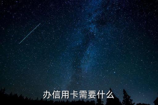 信用卡如何辦理需要什么資料，信用卡如何辦理需要什么東西