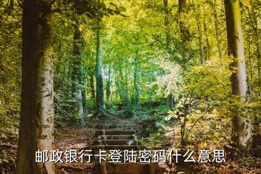 郵政銀行卡登陸密碼什么意思