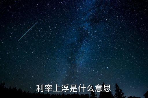 優(yōu)惠利率上調(diào)什么意思，利率上浮是什么意思