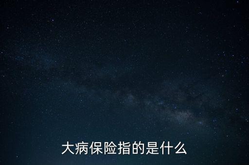 大病醫(yī)療個人繳費標(biāo)準(zhǔn)是什么意思，什么是大病醫(yī)保