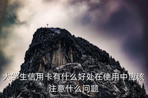 大學(xué)生信用卡有什么好處在使用中應(yīng)該注意什么問(wèn)題