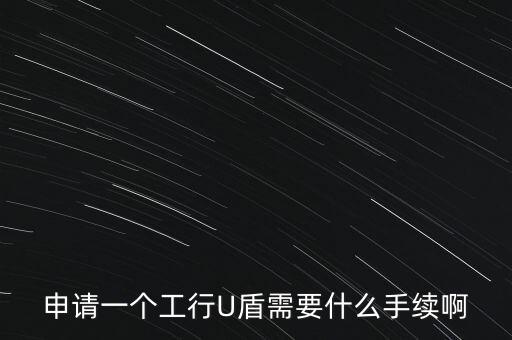 工行辦理u盾需要什么資料，申請工行U盾要準備什么