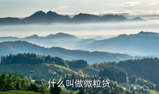 什么叫微信貸款，微信里面借錢的叫什么