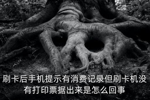 刷卡后手機(jī)提示有消費(fèi)記錄但刷卡機(jī)沒(méi)有打印票據(jù)出來(lái)是怎么回事