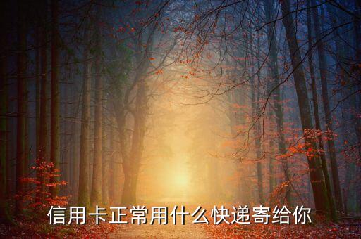 信用卡正常用什么快遞寄給你