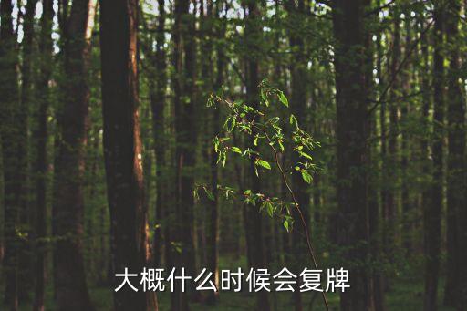 如何知道什么時(shí)候復(fù)牌，大概什么時(shí)候會(huì)復(fù)牌