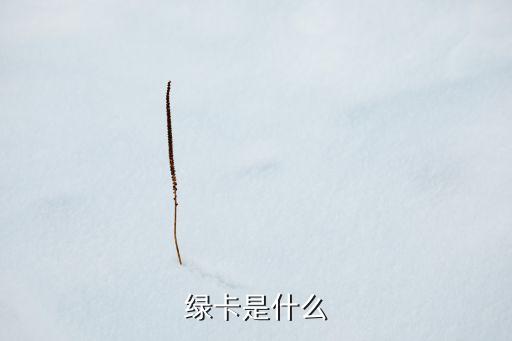 綠卡是什么