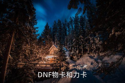 DNF物卡和力卡