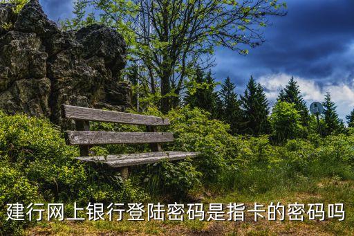 建行網(wǎng)上銀行登陸密碼是指卡的密碼嗎